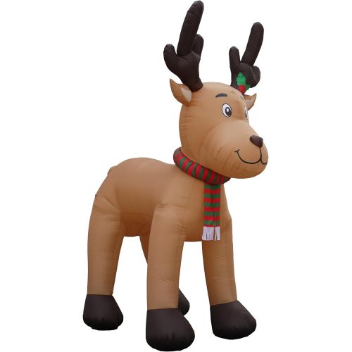  BZB Goods Jumbo 15 Foot Christmas Inflatable Reindeer Decoration