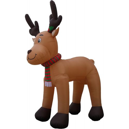  BZB Goods Jumbo 15 Foot Christmas Inflatable Reindeer Decoration