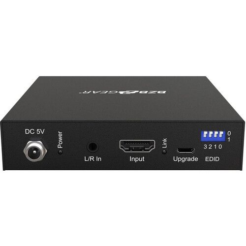  BZBGEAR 1x2 UHD 4K Splitter/Scaler with Analog Audio Embedder & Digital Audio De-Embedder