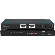 BZBGEAR 1 x 2 8K HDMI 2.1 Splitter with Audio De-Embedder