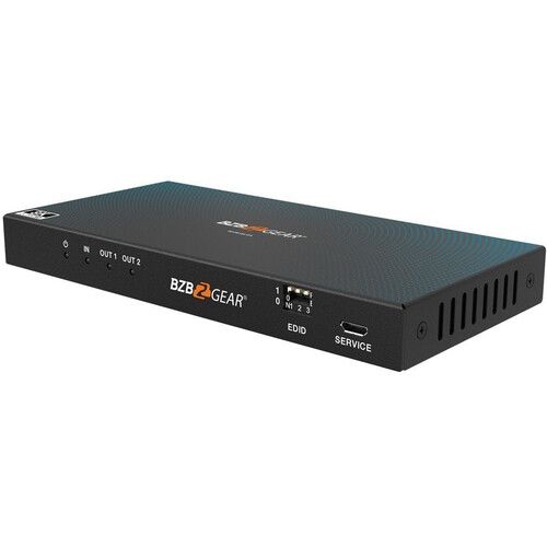  BZBGEAR 1 x 2 8K HDMI 2.1 Splitter with Audio De-Embedder