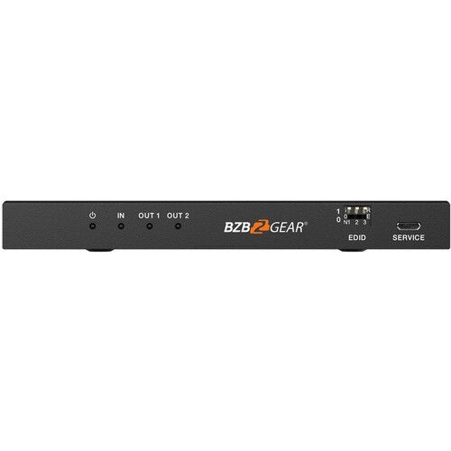 BZBGEAR 1 x 2 8K HDMI 2.1 Splitter with Audio De-Embedder