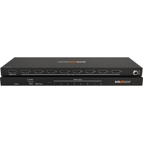  BZBGEAR BG-DA-18 1x8 UHD 4K Ultra-Slim HDMI Splitter