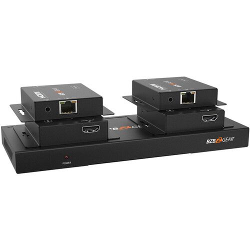  BZBGEAR 1x4 4K30/1080p HDMI Splitter/Distribution Amplifier with 4 Receivers