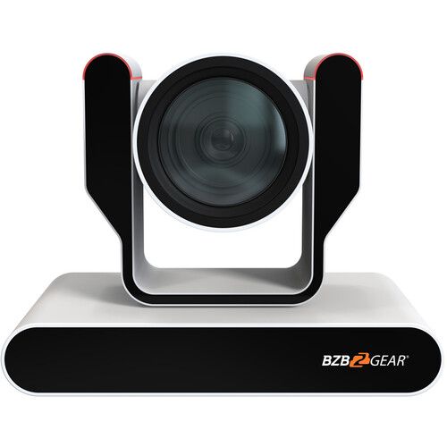  BZBGEAR Live Streaming 4K PTZ Camera with Tally Lights & 25x Optical Zoom (White)
