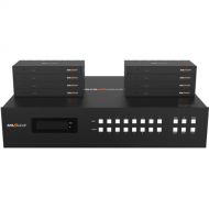 BZBGEAR 8x8 HDMI & HDBaseT Matrix Switch Kit with Bidirectional IR & ARC (328')