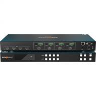 BZBGEAR 4x4 8K60 HDMI 2.1 Matrix Switcher with Scaler and Audio De-Embedder