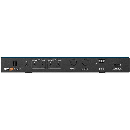  BZBGEAR 2x2 8K60 HDMI 2.1 Matrix Switcher with Audio De-Embedder