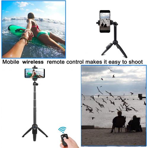  [아마존베스트]BZE Selfie Stick, 40 inch Extendable Selfie Stick Tripod,Phone Tripod with Wireless Remote Shutter Compatible with iPhone Xs Max Xr X 8Plus 7 6 6s Plus, Android, Samsung Galaxy S10 S9,