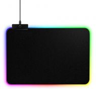 BZFjy Mouse Pad Colorful Luminous Magic Mouse Pad Game Mouse Pad Smooth Experience Mouse Pad Suitable for Playing Games, Office Work, Black (Size : 3502503mm)