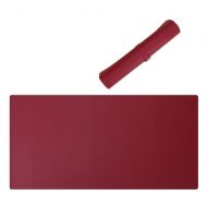 BZFjy Mouse Pad Double-Sided Leather Large Table Mat Waterproof Non-Slip Mouse Pad PU Advanced Texture Mouse Pad for Laptop, Computer and PC, Black (Color : Red Wine, Size : 12060C
