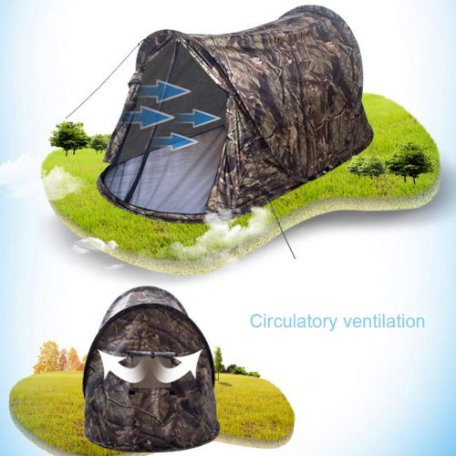  BaAbiIloOng baAbiIloOng Outdoor Single Person Camouflage Automatic Pop-up Light Rainproof Camping Tent