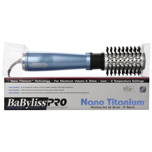  BaBylissPRO Nano Titanium Rotating Hot Air Brush, 2 Inch