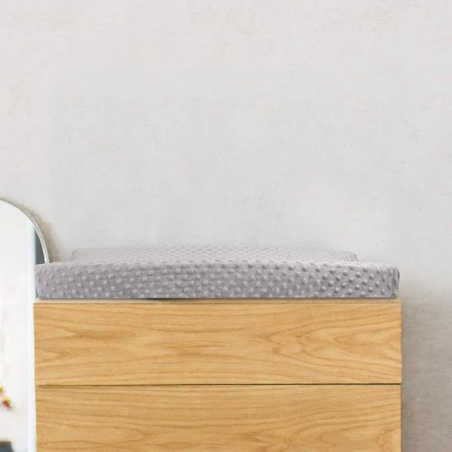  [아마존베스트]Changing Pad Cover - Babebay Ultra Soft Minky Dots Plush Changing Table Covers Breathable Changing Table Sheets Wipeable Changing Pad Covers Suit for Baby Boy and Baby Girl (2 Pack