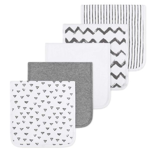  [아마존베스트]Babebay Baby Burp Cloths set-5Pack， Ultra Soft and Thick Absorbent Towels, Unisex for Boys and Girls,...