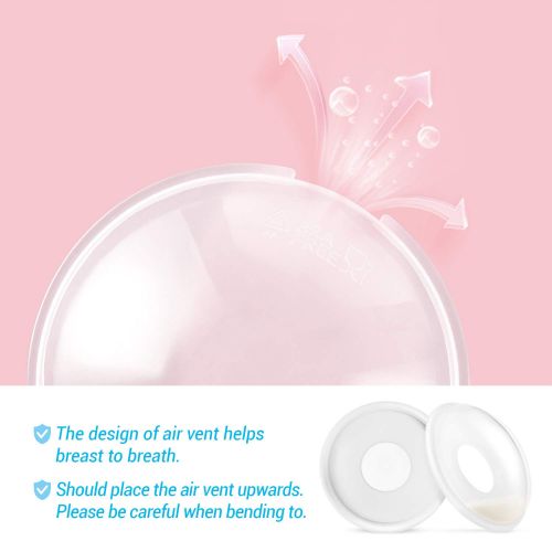  [아마존베스트]Babebay Breast Shells, 4 Pack Nursing Cups, Milk Saver, Protect Sore Nipples for Breastfeeding, Collect Breastmilk...