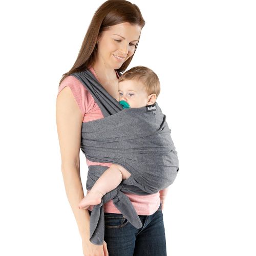  Baby Wrap Carrier Sling - by Babele - Available in 2 Colors - Baby Sling, Baby Wrap Carrier, Specialized Baby Slings and Wraps for Infants and Newborn (Grey)