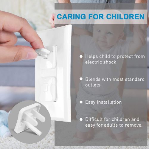  [아마존베스트]Outlet Covers Babepai 38-Pack Clear Child Proof Electrical Protector Safety Improved Baby Safety Plug Covers