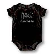 Babies Black Group Therapy Bodysuit One-piece