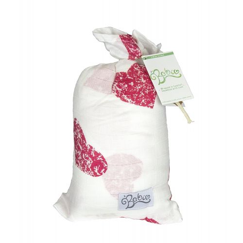  Babio Muslin & Bamboo Cotton 2 Pack Baby Swaddle Blanket Set - 47 inch x 47 inch - Pink-