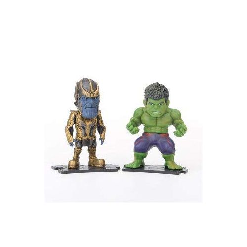  Babiole Set of 6 Pieces Action Figures Toys Legends , Exclusive: Iron Man, Dangerous Hulk, Spider-Man, Brave Captain America, Panther and Thanos Figure for Kids 4 Years Old and up