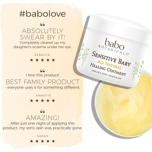  [아마존베스트]Babo Botanicals Sensitive Baby All Natural Healing Ointment, 4 Ounce