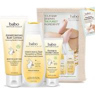 Babo Botanicals Newborn Essentials Set with Organic Calendula and Colloidal Oatmeal, Hypoallergenic, Perfect Baby Shower Gift - 3-Pack