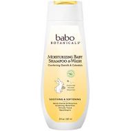 Babo Botanicals Oatmilk Calendula Moisturizing Baby Shampoo and Wash, 8 Ounce