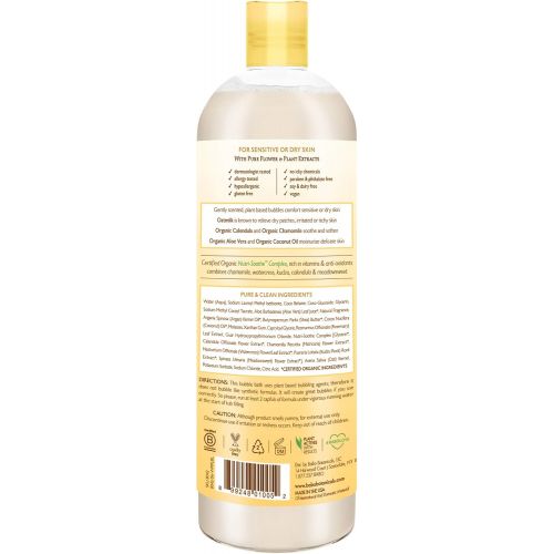  Babo Botanicals Moisturizing Baby 2-in-1 Bubble Bath & Wash with Natural Oatmilk and Organic Calendula, Plant Based, Hypoallergenic, Vegan - 15 oz.