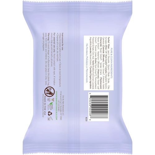 Babo Botanicals 3-in-1 Calming Wipes, French LavenderMeadowsweet, 120 Count (Pack of 4)