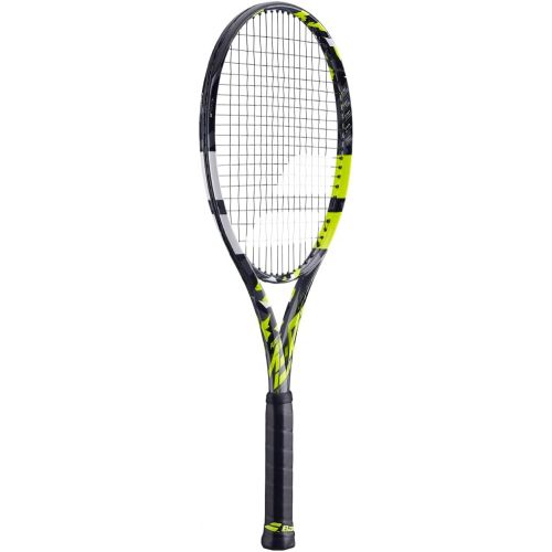 바볼랏 Babolat Pure Aero Tennis Racquet (7th Gen) - Strung with 16g White Babolat Syn Gut at Mid-Range Tension