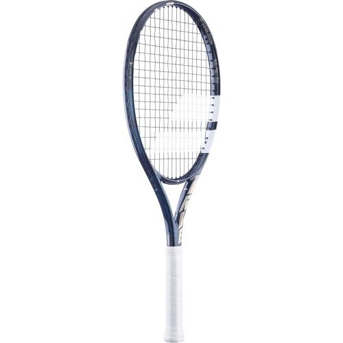 바볼랏 Babolat Evo Drive 115 Wimbledon Tennis Racquet - Strung with 16g White Syn Gut at Mid-Range Tension (4 1/4