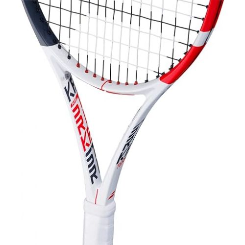 바볼랏 Babolat Pure Strike Team Tennis Racquet (3rd Gen) - Strung with 16g White Babolat Syn Gut at Mid-Range Tension