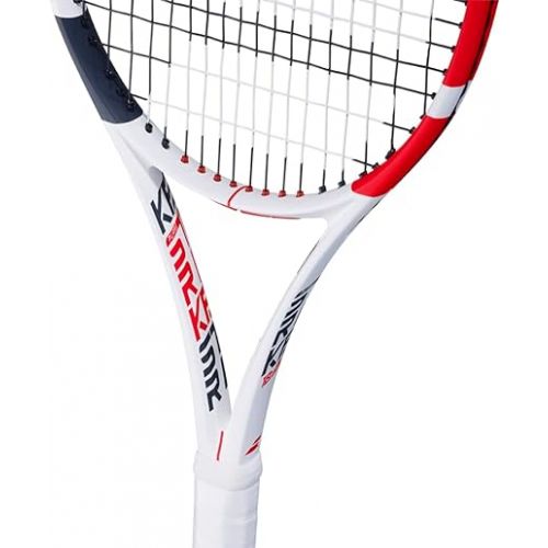 바볼랏 Babolat Pure Strike 18/20 Tennis Racquet (3rd Gen) - Strung with 16g White Babolat Syn Gut at Mid-Range Tension