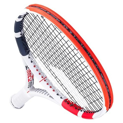 바볼랏 Babolat Pure Strike 18/20 Tennis Racquet (3rd Gen) - Strung with 16g White Babolat Syn Gut at Mid-Range Tension