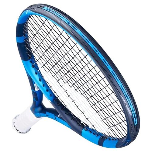 바볼랏 Babolat Pure Drive Team Tennis Racquet (10th Gen) - Strung with 16g White Babolat Syn Gut at Mid-Range Tension