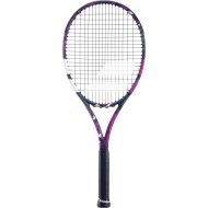 Babolat Boost Aero Tennis Racquet (Pink) Strung with White Babolat Syn Gut at Mid-Range Tension