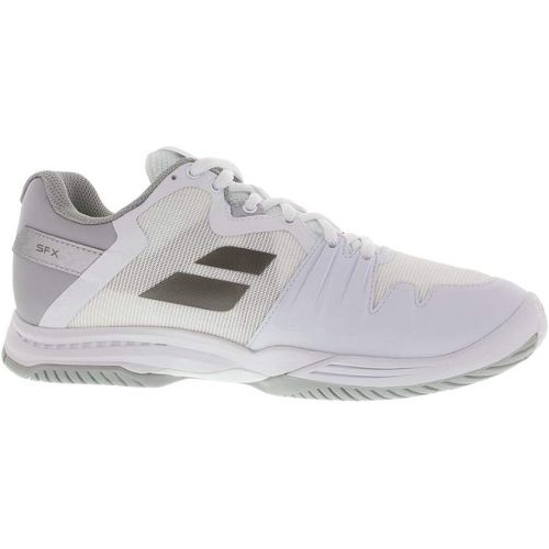 바볼랏 Babolat Women`s SFX 3 All Court Tennis Shoes White and Silver (9.5)