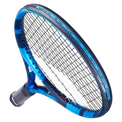 바볼랏 Babolat Pure Drive + Tennis Racquet (10th Gen) - Strung with 16g White Babolat Syn Gut at Mid-Range Tension