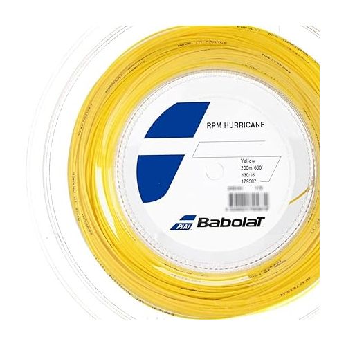 바볼랏 Babolat RPM Hurricane Tennis String - Yellow - 1.30mm/16G - 200m (660ft) Reel