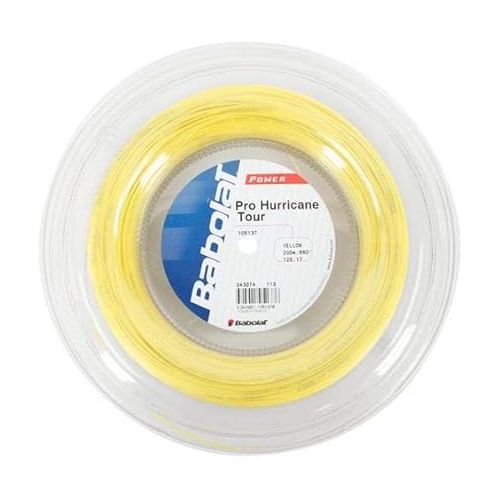 바볼랏 Babolat RPM Hurricane Tennis String - Yellow - 1.25mm/17G - 200m (660ft) Reel