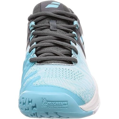 바볼랏 Babolat Propulse Blast All Court Womens Tennis Shoe - White/Wedgewood