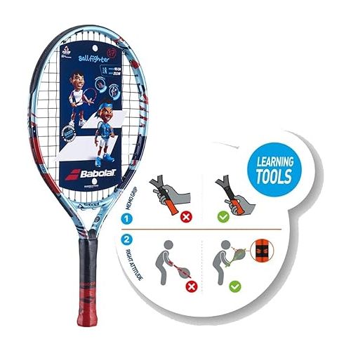 바볼랏 Babolat Ballfighter Tennis Racquet Bundled with Kids' Play & Stay Training Tennis Balls - Best Tennis Set for Children Under Age 4