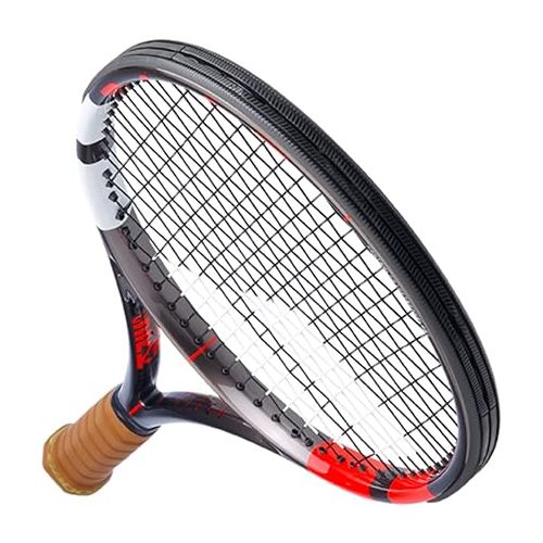 바볼랏 Babolat Pure Strike VS Tennis Racquet - Strung with 16g White Babolat Syn Gut at Mid-Range Tension
