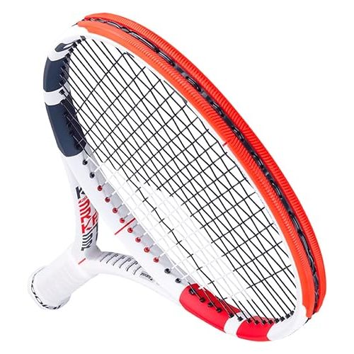 바볼랏 Babolat Pure Strike 16/19 Tennis Racquet (3rd Gen) - Strung with 16g White Babolat Syn Gut at Mid-Range Tension