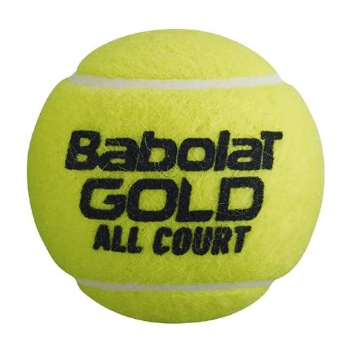 바볼랏 Babolat Gold All Court Tennis Balls, 24 Cans | 72 Balls (3 Balls/Can)