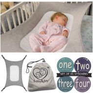 Baby&Joy Baby Hammock for Crib, Mimics Womb, Bassinet Hammock Bed, Enhanced Material, Upgraded Safety...