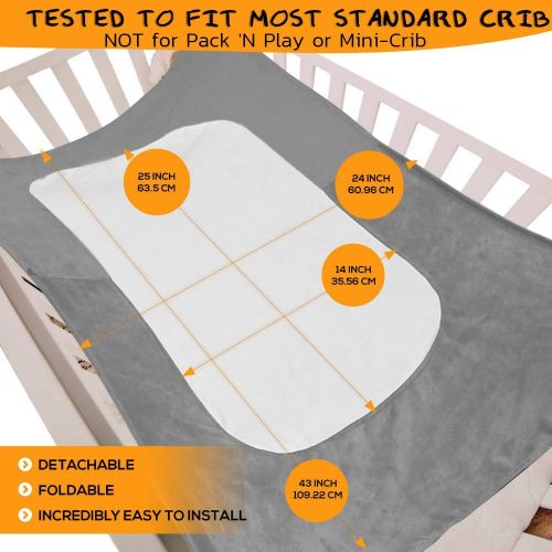  Baby&Joy Baby Hammock for Crib, Mimics Womb, Bassinet Hammock Bed, Enhanced Material, Upgraded Safety...