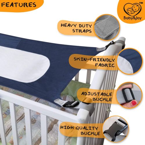  Baby&Joy Baby Hammock for Crib, Mimics Womb, Bassinet Hammock Bed, Enhanced Material, Upgraded Safety...