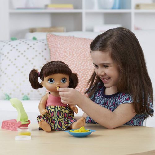  Baby+Alive Baby AliveDelicious Spaghetti Brunette, Multicoloured (Hasbro c0964105)